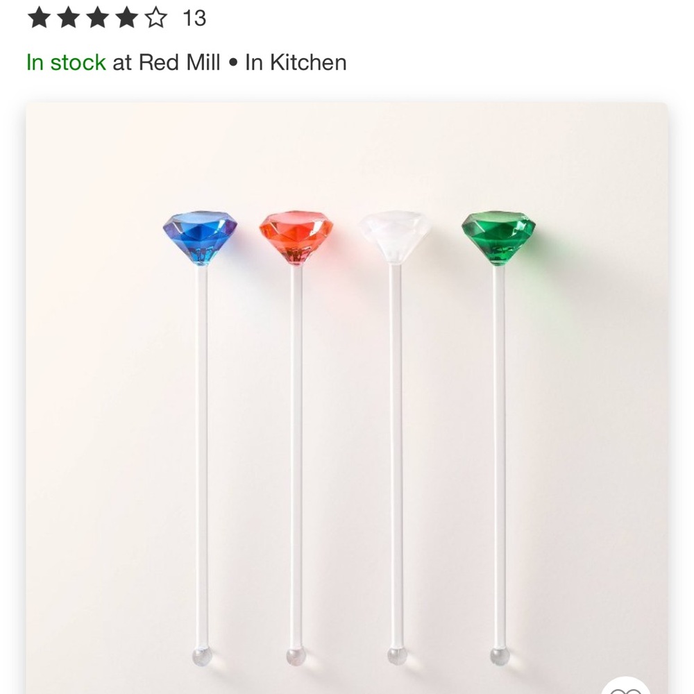 Colorful Gem Stir Sticks